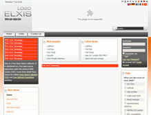 Tablet Screenshot of elxis.mixwebtemplates.com